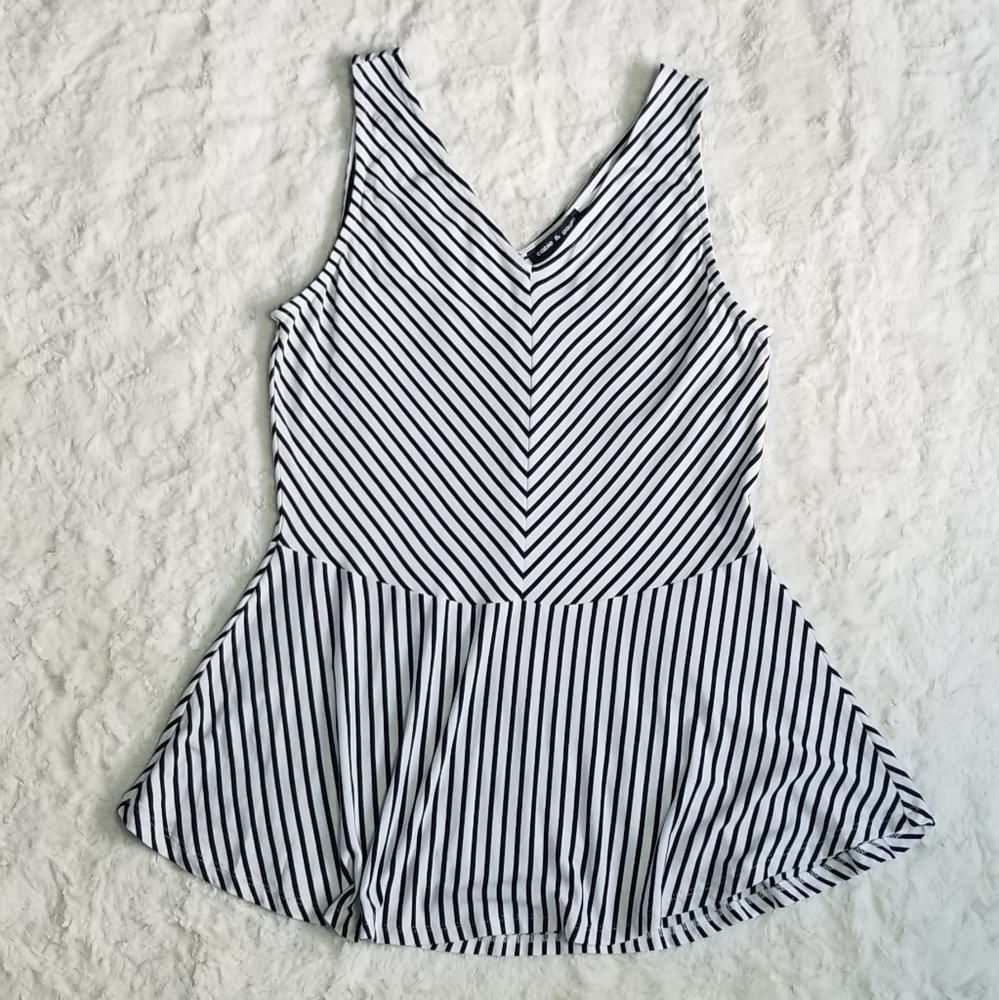Cable & Gauge striped top